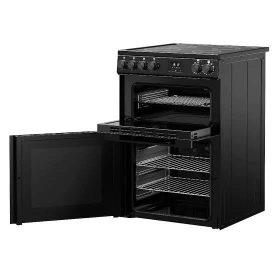 Belling FSA Vision 60E BLK (70) 444412049 60cm Electric Ceramic Cooker with Double Oven in Black - (Ex Display) - HW182370