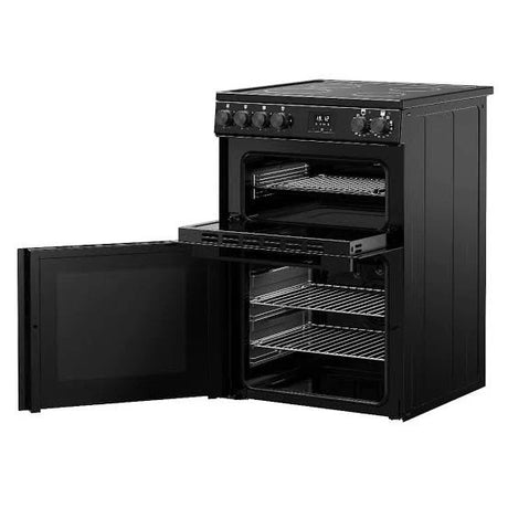 Belling 444412049 FSA Vision 60E BLK (77) 60cm Electric Ceramic Cooker with Double Oven in Black - (Ex Display) - HW182377