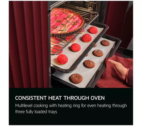 AEG Series 6000 OS6AB50AM (94) Sense Cook Aqua Clean Built-in Single Oven in Stainless Steel - A+ Rated - (Blemished) - HW182294