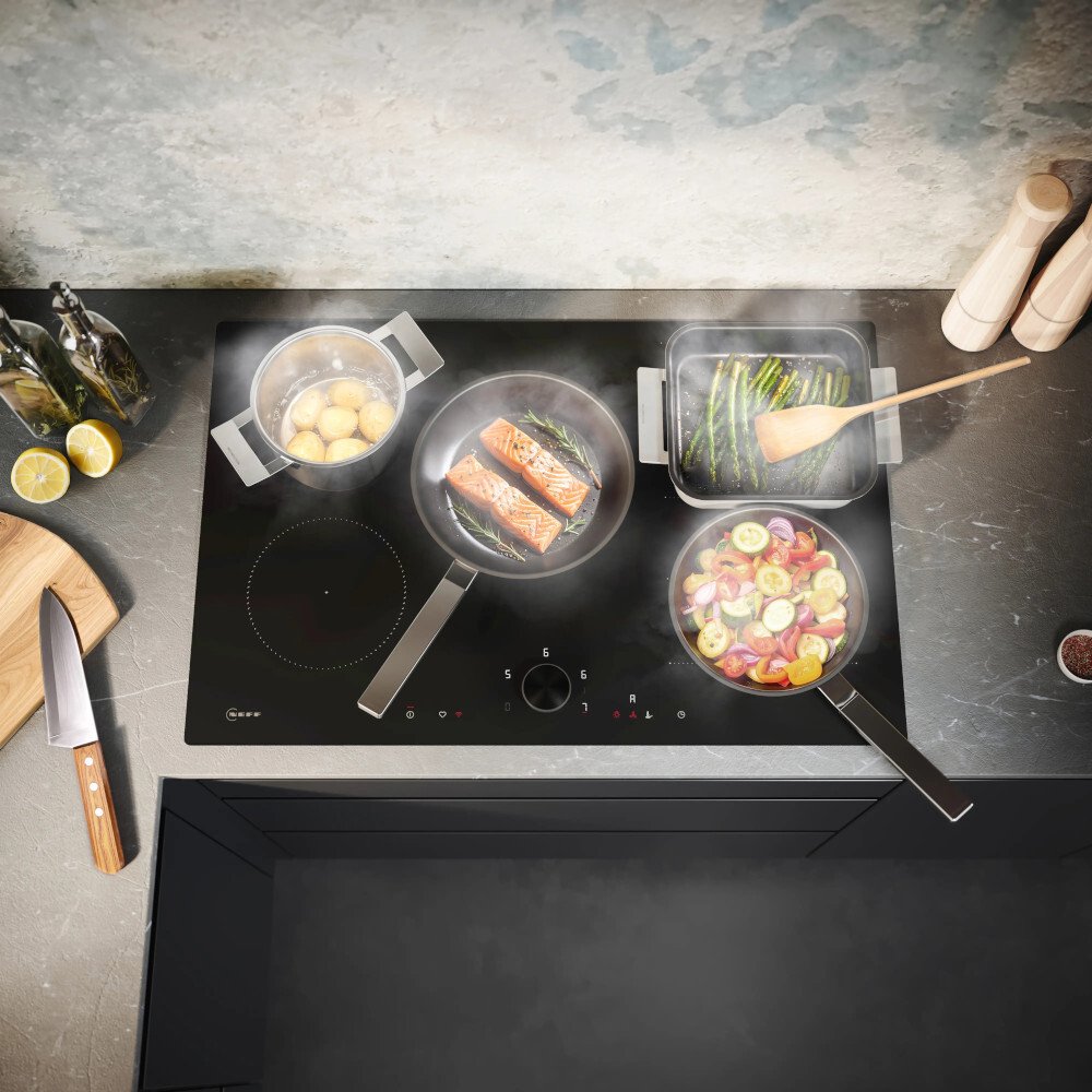 Neff N90 T68NUV4AO (55) 80cm Induction Hob in Matt Black with TwistPad® - (Tatty Box) - HW182755
