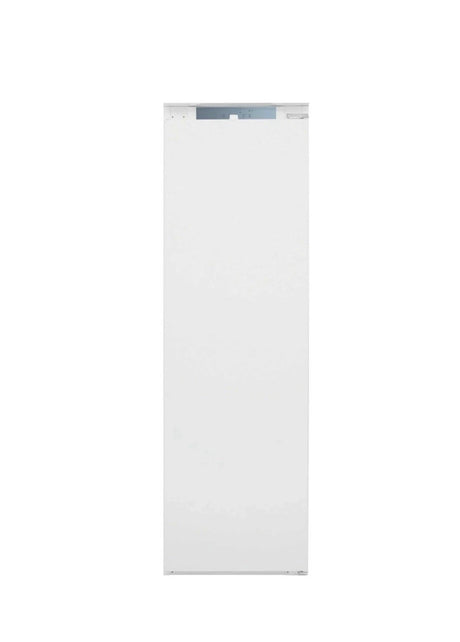 Hotpoint HTSD18F013H1 209 Litre Tall Built-In Freezer with No Frost - E Rated from HomeWise Appliances. stock photo showing front of the freezer with door closed.