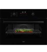 AEG 6000 OK6NK40K (94) CombiQuick® Built-in 44 Litre Microwave and Oven in Black - (Tatty Box) - HW182594