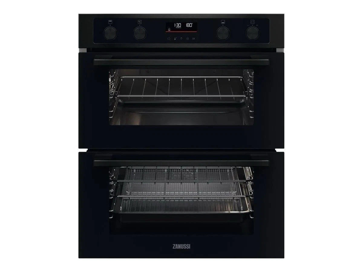 Zanussi ZPCNA7KN (68) Built Under Electric Double Oven with Air Fry Feature in Black - A/A Rated - (Ex Display) - HW181968