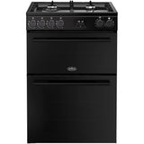 Belling 444412047 FSA Vision DF BLK (71) 60cm Dual Fuel Cooker with Double Oven in Black - (Ex Display) - HW182371