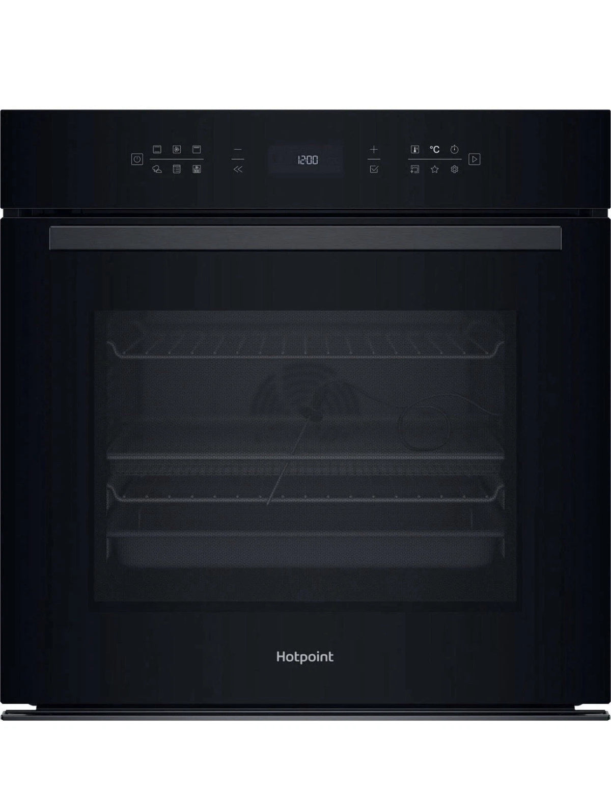 Hotpoint Class 6 HOI68PPT2SBUK (46) Built-In Single Oven with Pyrolytic Cleaning and AirFry Function in Black - A+ Rated - (Ex Display) - HW182746