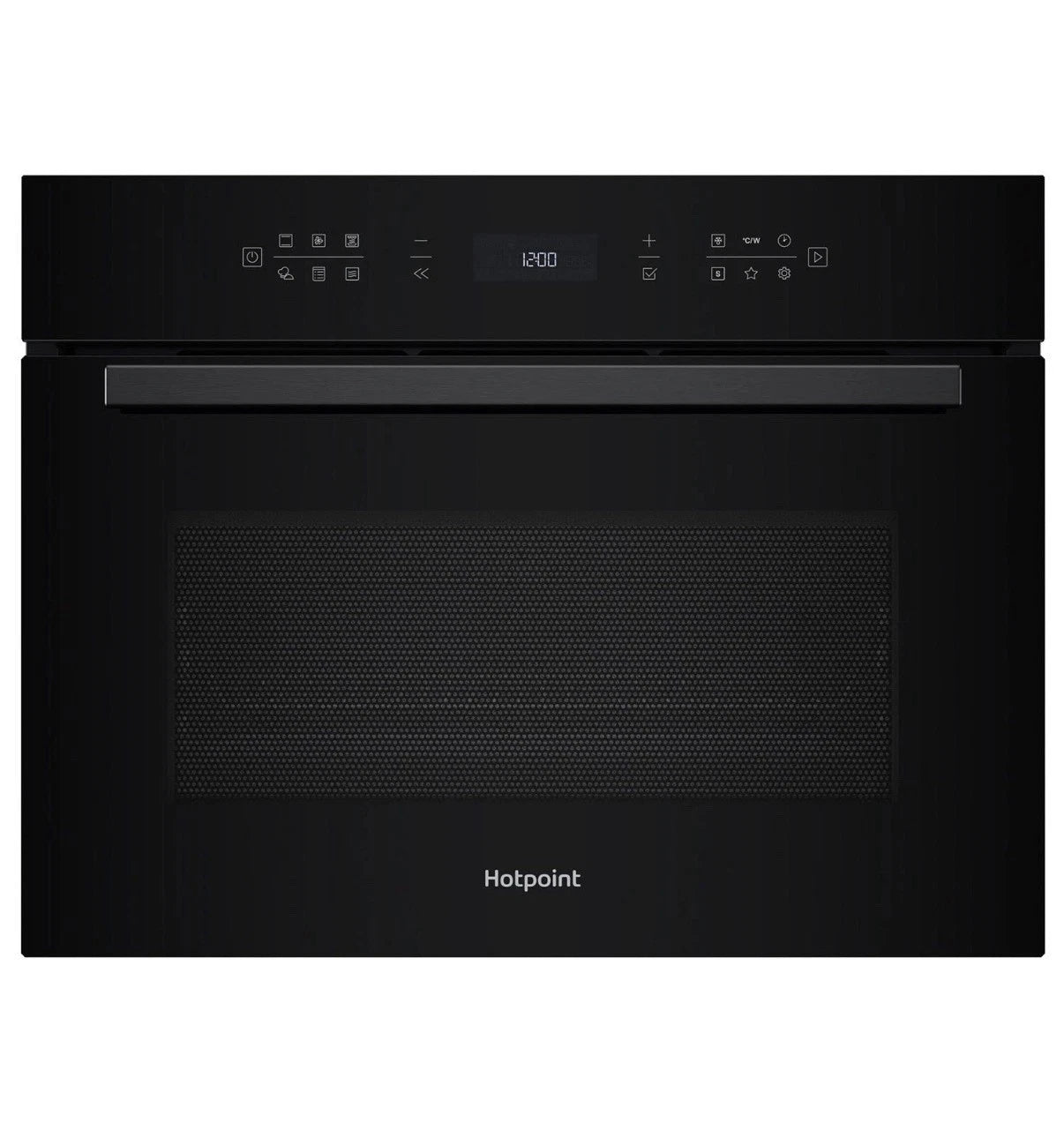 Hotpoint Cook on 3 HCW6O7HTSBUK (01) 53 Litre 950W Built-in Compact Oven with Microwave in Black - (New Tatty Box) - HW182701