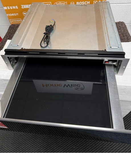 CDA VW155BL (90) 14cm Warming Drawer in Black - Non Branded Glass Front - (Ex Display) - HW182190