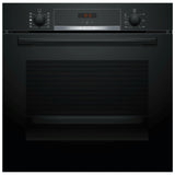 Bosch Series 4 HQA534BB3B Built In Electric Single Oven with added Steam Function in Black - A+ Rated - (Ex Display) - HW181973