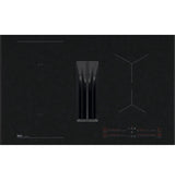 AEG 6000 SaphirMatt® NCH84B03AZ (56) 80cm 4 Zone Induction Hob with Venting Extraction in Matt Black - A+ Rated - (Blemished ) - HW182356