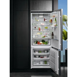 AEG 7000 NSC7G752ES 75cm x 190cm 70/30 Integrated Fridge Freezer with Sliding Door Hinge in White - E Rated - HW181903