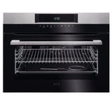 AEG KPK742220M SenseCook 43 Litre Compact Multifunction Oven with Pyrolytic Self Cleaning  in Stainless Steel - A+ Rated - (Graded) - HW181900