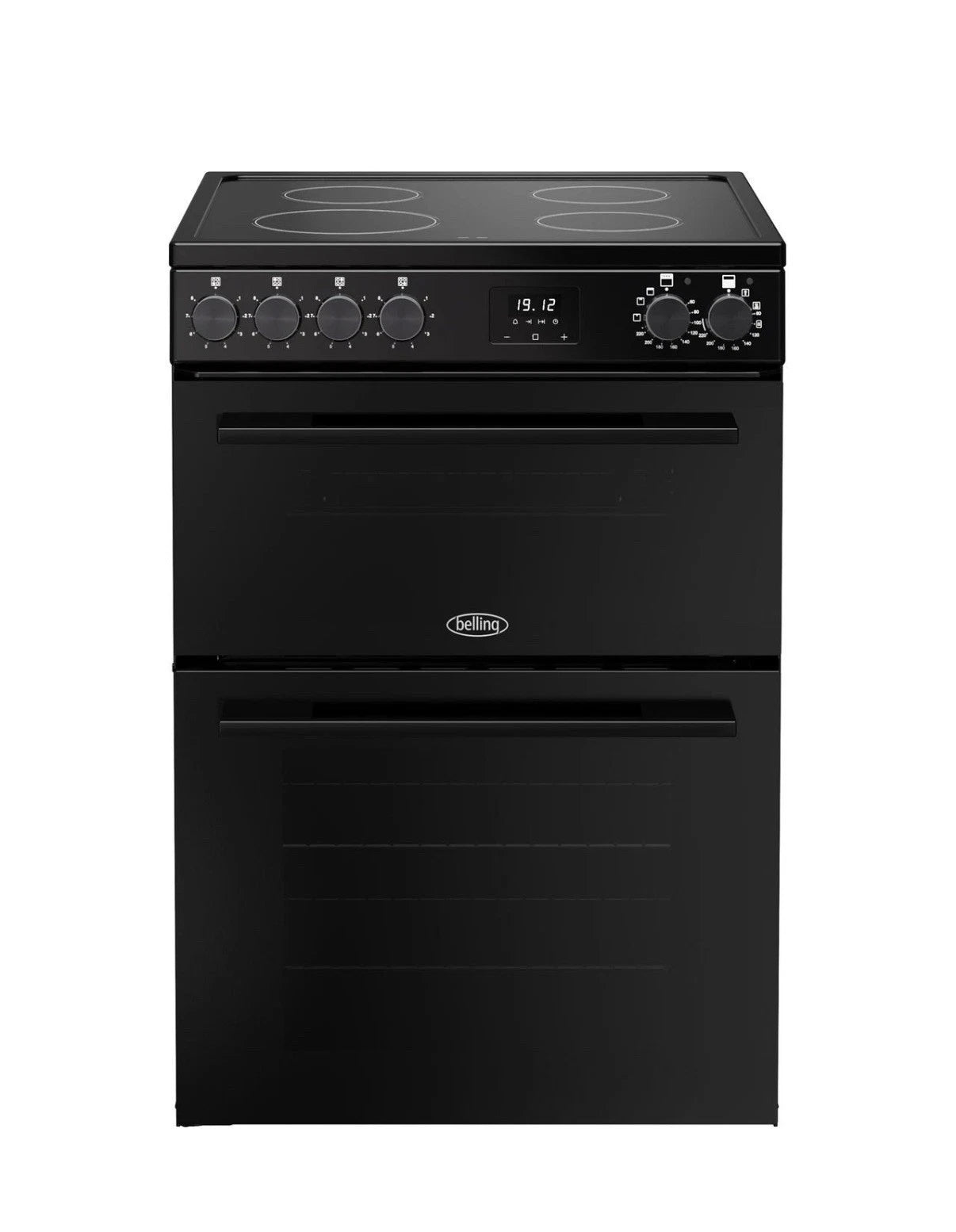 Belling 444412058 FSA Vision 60Ei BSS (72) 60cm Electric Induction Cooker with Double Oven in Black - (Ex Display) - HW182372