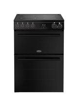Belling 444412058 FSA Vision 60Ei BSS (72) 60cm Electric Induction Cooker with Double Oven in Black - (Ex Display) - HW182372