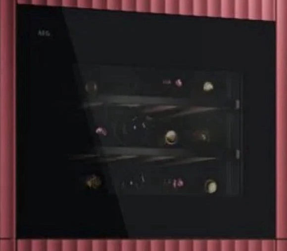 AEG NKW8P21KAB (08) 8000 Series Built-in 49 Litre Wine Cellar in Gloss Black - (Ex Display) - HW182508