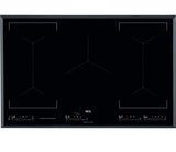 AEG IKE85651 80cm Multibridge Induction Hob from HomeWise Appliances stock photo showing full hob surface with 5 zone induction layout.