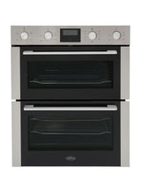 Belling BEL 444411631 BI703MFC Built-under Electric Double Oven in Stainless Steel - A/A Rated - (Ex Display) - HW182083