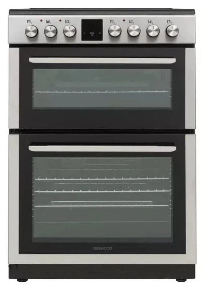 Kenwood KDC60SS25 (67) 60cm Electric Ceramic Cooker with Double Oven and Air Fry Function in Stainless Steel - (Ex Display) - HW182367