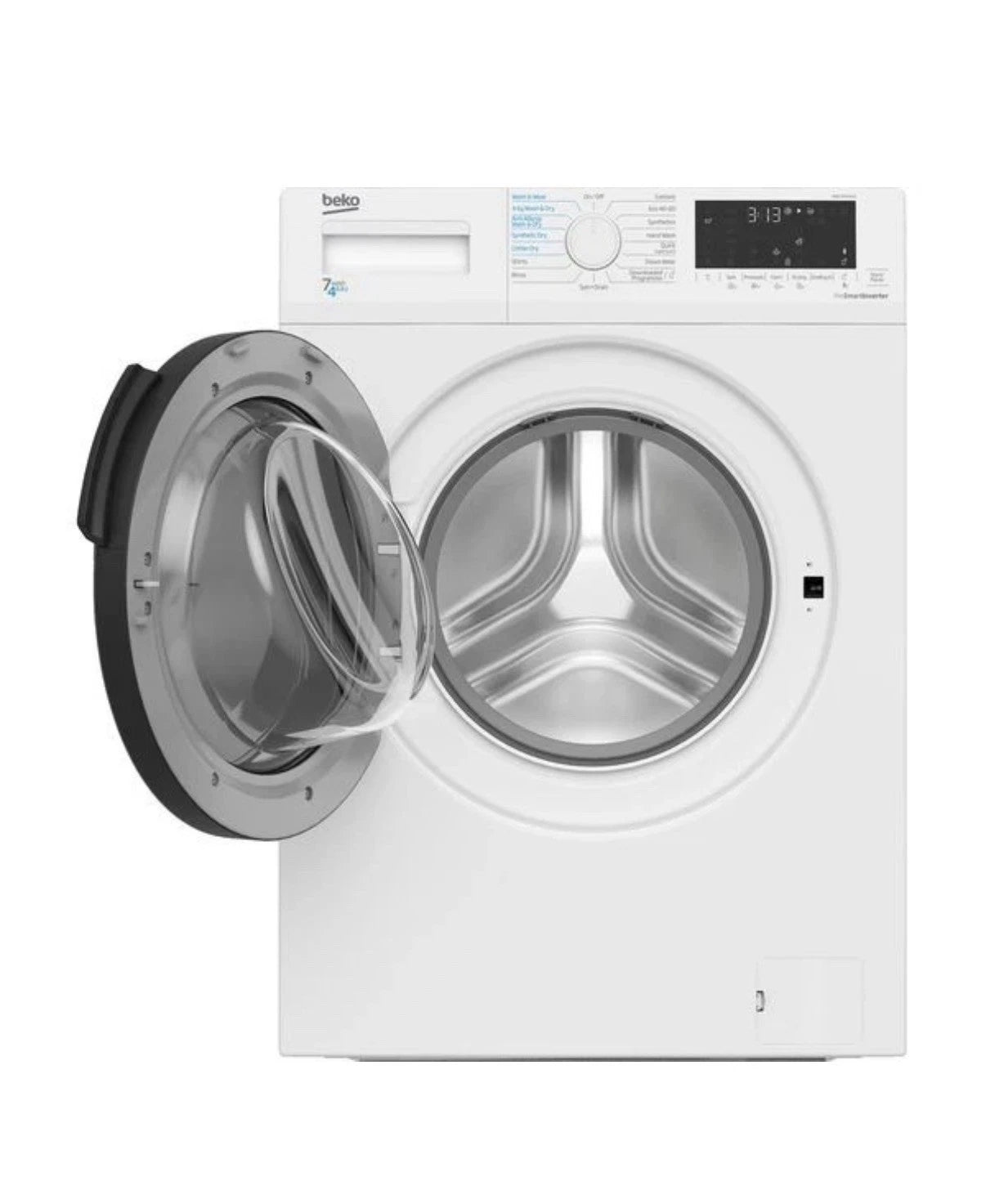 Beko WDK742421W (79) 7KG Wash / 4KG Dry Capacity Washer Dryer in White with Bluetooth and Sensor Drying - (New Stock) - HW182379