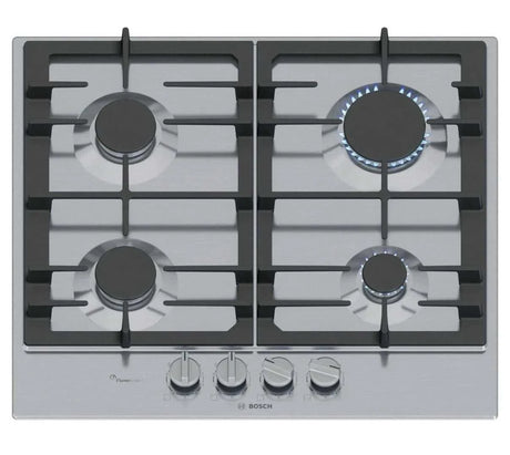 Bosch Series 6 PCP6A5I90 (30) 4 Burner Gas Hob in Stainless Steel - (New Packed) - HW182830