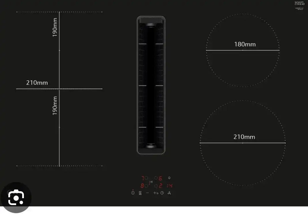 Neff N50 V58NBS1L0 (81) 80cm Induction Hob with Venting Extractor - (Tatty Box) - HW182281