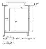 AEG 7000 Series IAX64411CB 59cm 4-Zone SenseBoil® Induction Hob in Black - Hob2Hood - (Tatty Box) - HW181832-02