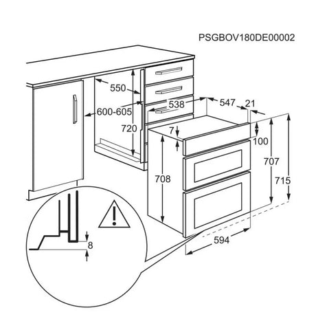 Zanussi ZPCNA7XN Built Under Electric Double Oven with AirFry Feature in Stainless Steel - A/A Rated - (Ex Display) - HW181963