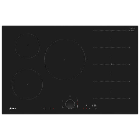 Neff N90 T68FUV4L0 80cm Flex Induction Hob with Twist Pad® in Black - (Tatty Packaging) - HW182484