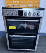 Kenwood KDC60SS25 (67) 60cm Electric Ceramic Cooker with Double Oven and Air Fry Function in Stainless Steel - (Ex Display) - HW182367