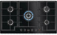 AEG HKB95450NB (59) 5 Burner 88cm Gas on Glass Hob with Cast Iron Pan Supports - (Tatty Packaging) - HW182859