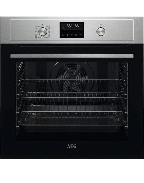 AEG BPX535061M (67) SurroundCook Built-In Electric Single Oven with Pyrolytic Self Cleaning in Stainless Steel - A+ Rated - (EX Display) - HW182267