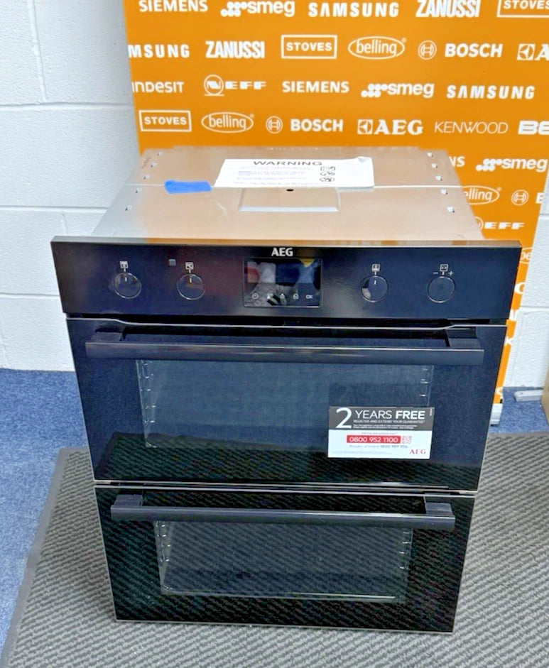 AEG DUB535060B (61) 6000 SurroundCook Built-under Electric Double Oven in Black - A/A Rated - (Ex Display Blemished) - HW182061 - MANAGERS SPECIAL PRICE £391.20