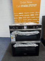 Flavel FLV72FX (52) 72cm Built Under Double Oven in Black and Stainless Steel - A/A Rated - (Ex Display) - HW182352