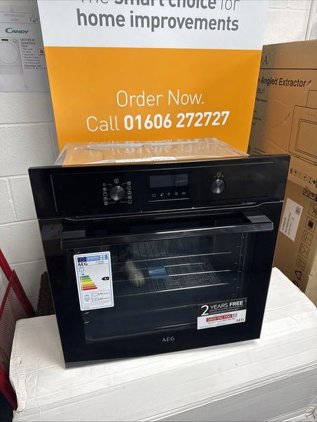 AEG  BPX535A61B (22) 3000 Built-in Single Electric Oven with AirFry and Pyrolytic Self Cleaning - A+ Rated - (Ex Display) - HW182563
