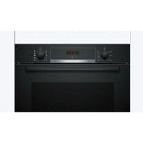 Bosch Series 4 HQA534BB3B Built In Electric Single Oven with added Steam Function in Black - A+ Rated - (Ex Display) - HW181973