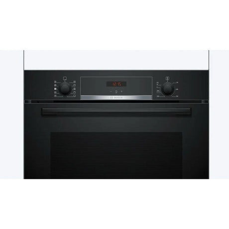 Bosch Series 4 HQA534BB3B Built In Electric Single Oven with added Steam Function in Black - A+ Rated - (Ex Display) - HW181973