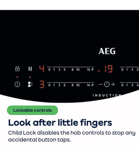 AEG 7000 Series IAX64411CB 59cm 4-Zone SenseBoil® Induction Hob in Black - Hob2Hood - (Tatty Box) - HW181823
