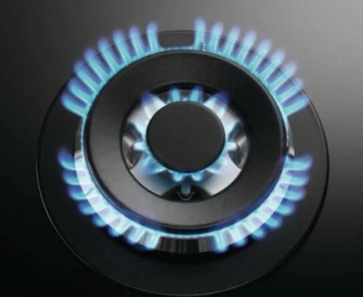 AEG HKB95450NB (59) 5 Burner 88cm Gas on Glass Hob with Cast Iron Pan Supports - (Tatty Packaging) - HW182859