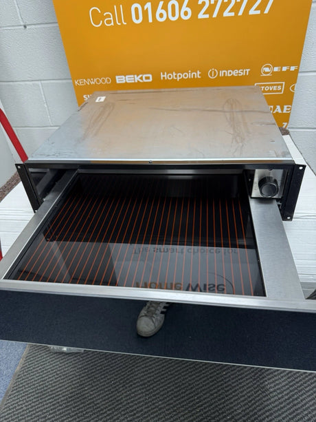 Beko DRW11401FB (90) Built-in Warming Drawer in Black Glass - Non Branded Front - (Ex Display) - HW182290
