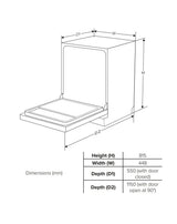 CDA SCD4509 (95) 45cm Slimline Fully Integrated Dishwasher with 9 Place Settings in Black - (New Stock) - HW182695