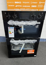 Indesit D11 10D B (04) Electric Built-in Double Oven in Black - A/A Rated - (Ex Display) - HW182304
