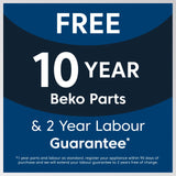 Beko BLS4682 (75) Integrated Undercounter 82cm Larder Fridge with Fixed Door Hinge - E Rated - (Tatty Box) - HW182475
