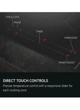 AEG 7000 Series IAX64411CB 59cm 4-Zone SenseBoil® Induction Hob in Black - Hob2Hood - (Tatty Box) - HW181832-02