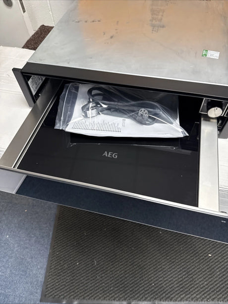 AEG KDK911424M (26) 14cm Warming Drawer in Black Glass - (No Front Branding) - HW181926
