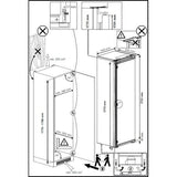 Beko BFFD4577 178cm Integrated Frost Free 220L Tall Upright Freezer with Sliding Hinge - E Rated - GRADED DENTED HW182449