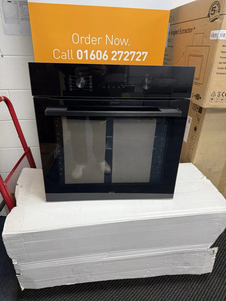 AEG OS6AB50AK (16) Sense Cook Built-in Electric Single Oven in Black - A+ Rated - (Ex Display) - HW182531