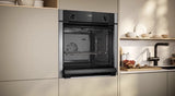 Neff N50 B3ACE4AN3B (40) Built in Slide & Hide Electric Single Oven in Stainless Steel - (New Boxed) - HW182740