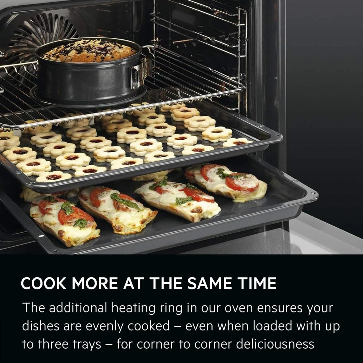 AEG BPX535061M (67) SurroundCook Built-In Electric Single Oven with Pyrolytic Self Cleaning in Stainless Steel - A+ Rated - (EX Display) - HW182267
