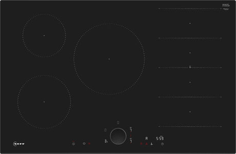 Neff N90 T68FUV4L0 80cm Flex Induction Hob with Twist Pad® in Black - (Tatty Packaging) - HW182484