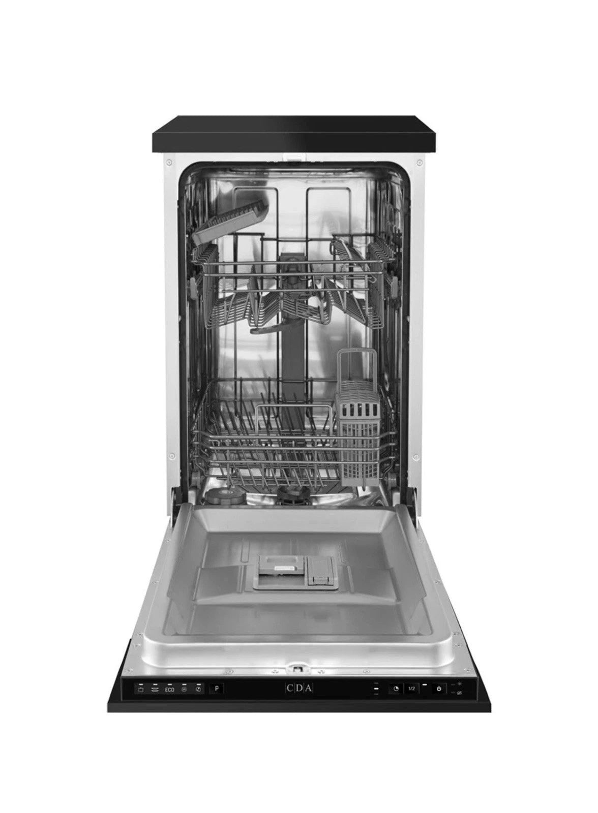 CDA SCD4509 (95) 45cm Slimline Fully Integrated Dishwasher with 9 Place Settings in Black - (New Stock) - HW182695