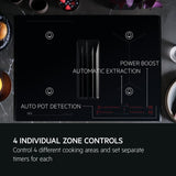 AEG SaphirMatt® TCH74B01FZ (61) 71cm 4 Zone Induction Hob with Venting Extraction in Matt Black - A+ Rated - (Tatty Box) - HW182361 - MANAGERS SPECIAL PRICE £1'119.20